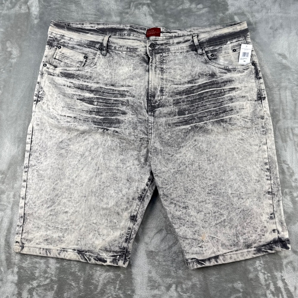 Truth Substance Shorts Mens 46 BSXAAGRYEPE Rye Acid Wash Stretch NEW
